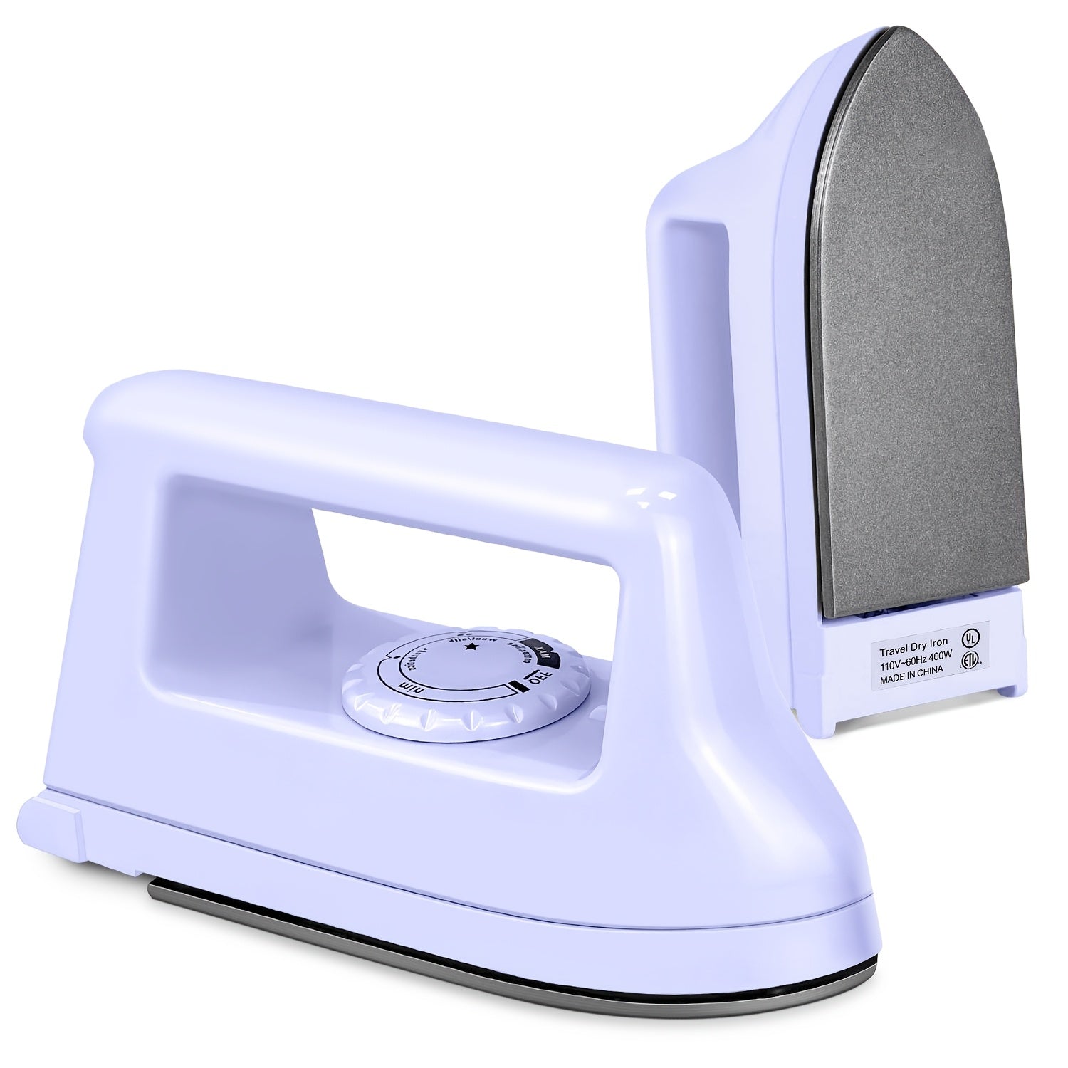 [Portable Mini Iron Heat Press] Mini 1pc Craft Iron Heat Press - 400W Portable Iron with Charging Base - Ideal for DIY T-Shirts, Shoes, Bags & Vinyl Projects