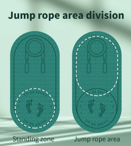Double-sided Anti-slip Jump Rope Mat: Soft Shock Absorption and Sound Insulation for Home Gym, Fitness, Yoga, and Weight Loss