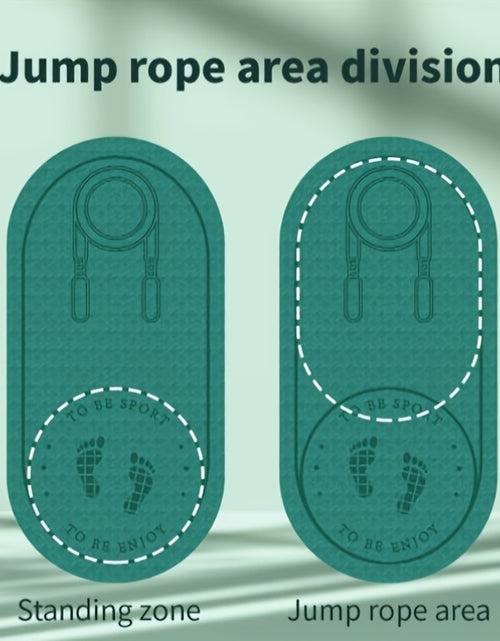 Load image into Gallery viewer, Double-sided Anti-slip Jump Rope Mat: Soft Shock Absorption and Sound Insulation for Home Gym, Fitness, Yoga, and Weight Loss
