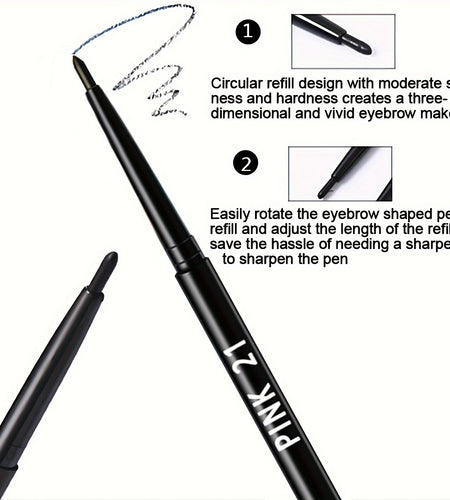 5pcs Waterproof Black Eyeliner Pencils - Sweatproof, Long-Lasting, Smudge-Proof for Bold Eye Makeup, Easy Glide Formula for Flawless Wings, Durable & Spotproof for Perfect Bold Look, Eyeliner Waterproof Smudge Proof