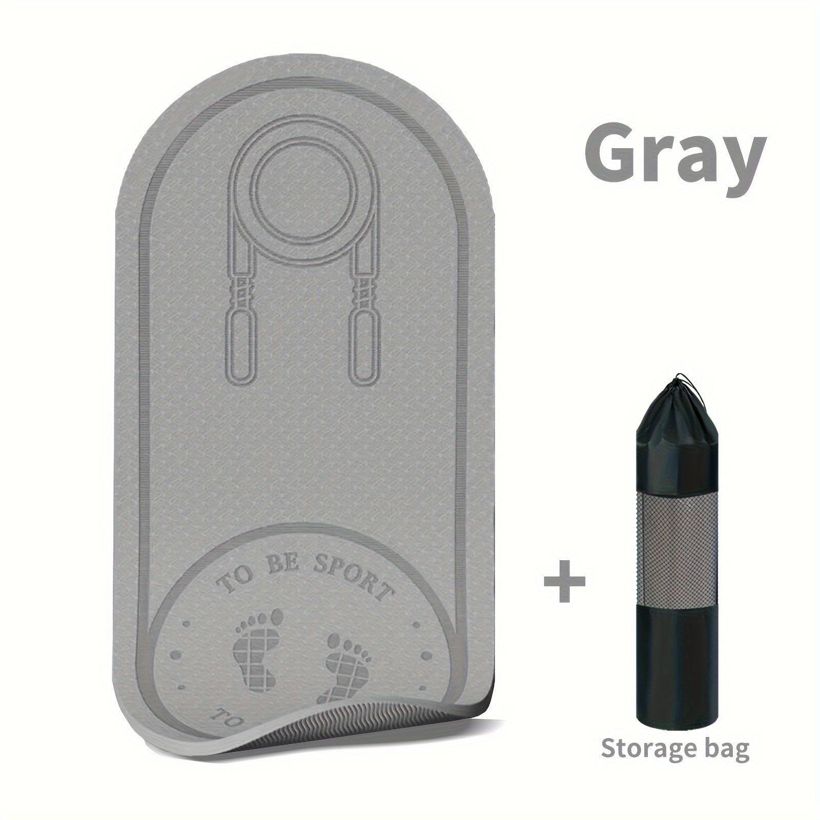 Double-sided Anti-slip Jump Rope Mat: Soft Shock Absorption and Sound Insulation for Home Gym, Fitness, Yoga, and Weight Loss