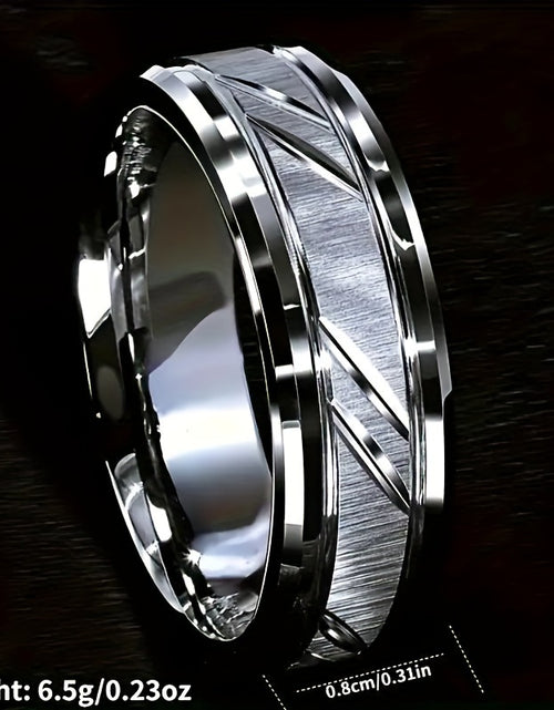 Load image into Gallery viewer, Durable Brushed Titanium Steel 1 6/8MM Couple Ring - Scratch Resistant, Fashionable - Perfect For Proposal, Engagement, Wedding, Anniversary Gift
