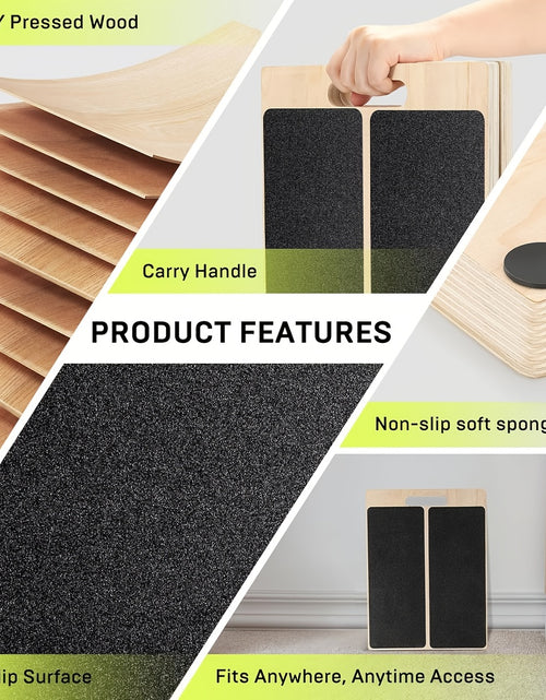 Load image into Gallery viewer, [Portable Wooden Slant Board] Adjustable Portable Wooden Slant Board - Non-Slip Surface, Lightweight &amp; Sturdy Construction for Home Gym, Physical Relax, Squats, Calf Stretching, Ankle/Foot Mobility, Heel Stretch - Ideal for A
