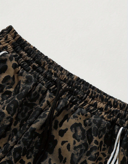 Load image into Gallery viewer, [Leopard Print, Sweatpants] Bold Graphic, Leopard Print Sweatpants - Men Jungle Joggers with Drawstring Waist, All-Season Casual Pants for Everyday &amp; Formal Outfits - Streetwear Essentials
