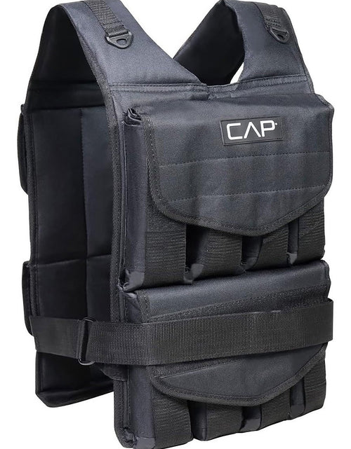 Load image into Gallery viewer, 40 LB Adjustable Weighted Vest for Strength Training, Workout and Running, Body Weight Vest for Men and Women, Weighted Jacket, Removable Weight Included, Regular Length
