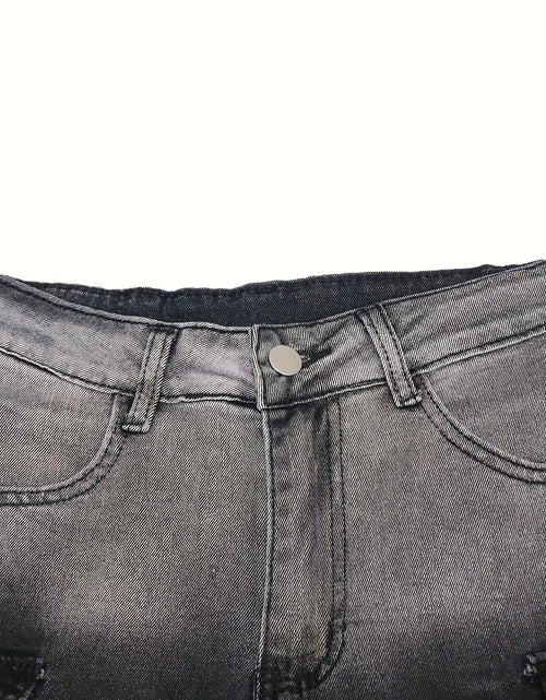 Load image into Gallery viewer, Women&#39;s Casual Wideleg Jeans - Gradient Color Design, Multiple Utility Pockets, Straight-Leg Fit, Machine Washable for Spring/Autumn
