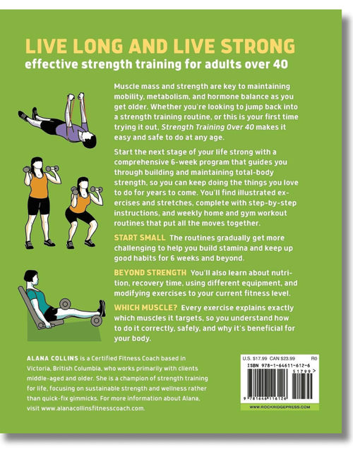 Load image into Gallery viewer, Strength Training Over 40 Years Old Training Guide : A 6-Week Program to Build Muscle and Agility (Spiral Bound Book)
