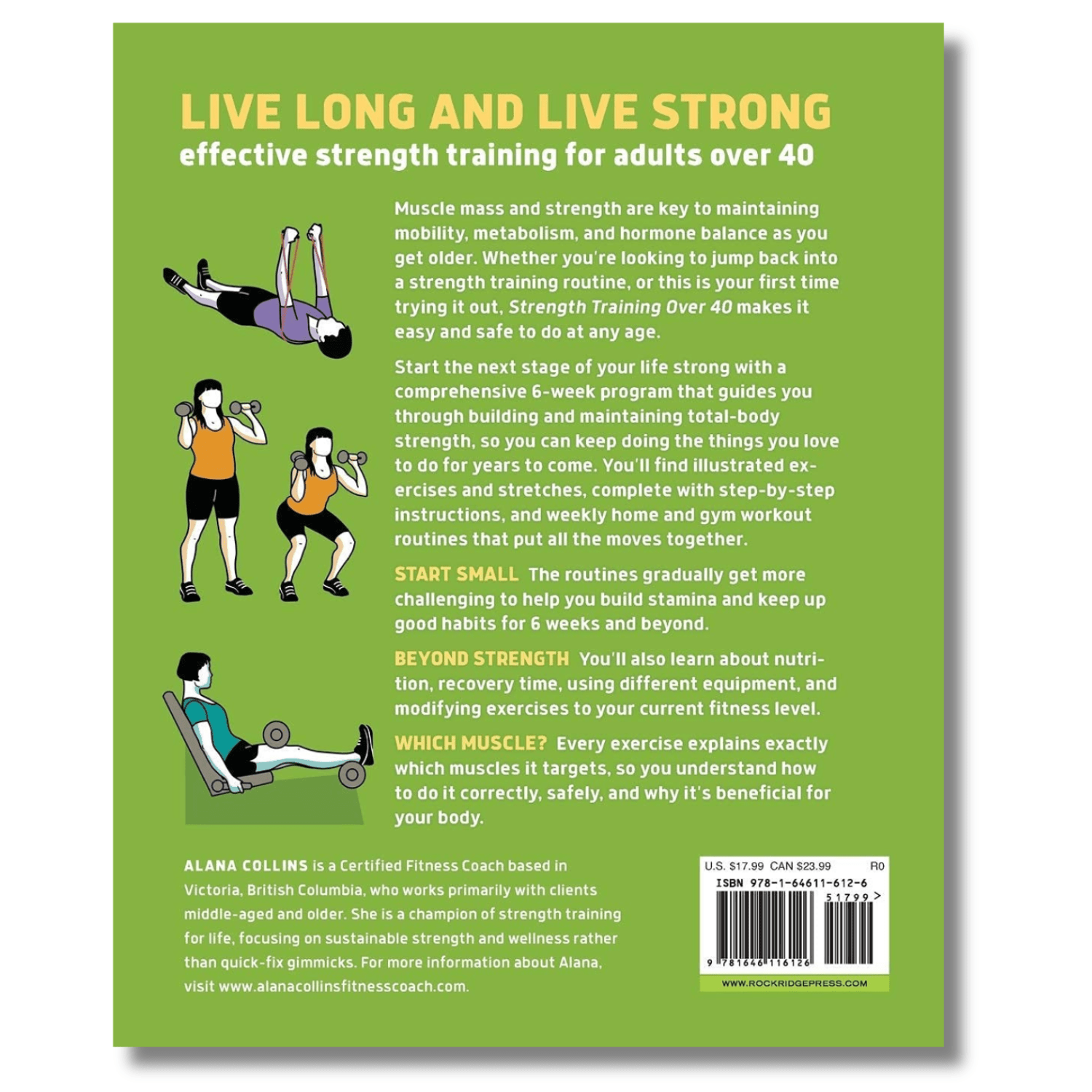 Strength Training Over 40 Years Old Training Guide : A 6-Week Program to Build Muscle and Agility (Spiral Bound Book)