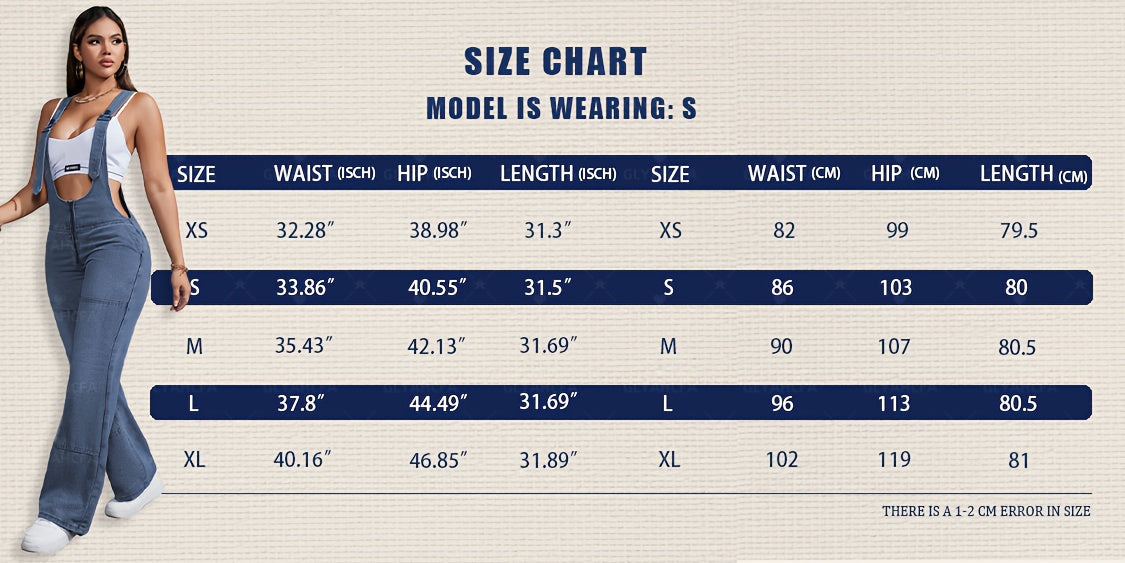 [High-Waisted] Women's Adjustable Lace-Up Denim Romper | High-Waisted Sleeveless Cargo Jeans | Double Button Closure | Sexy Casual Solid Color Design | Casual Attire | Sophisticated Texture