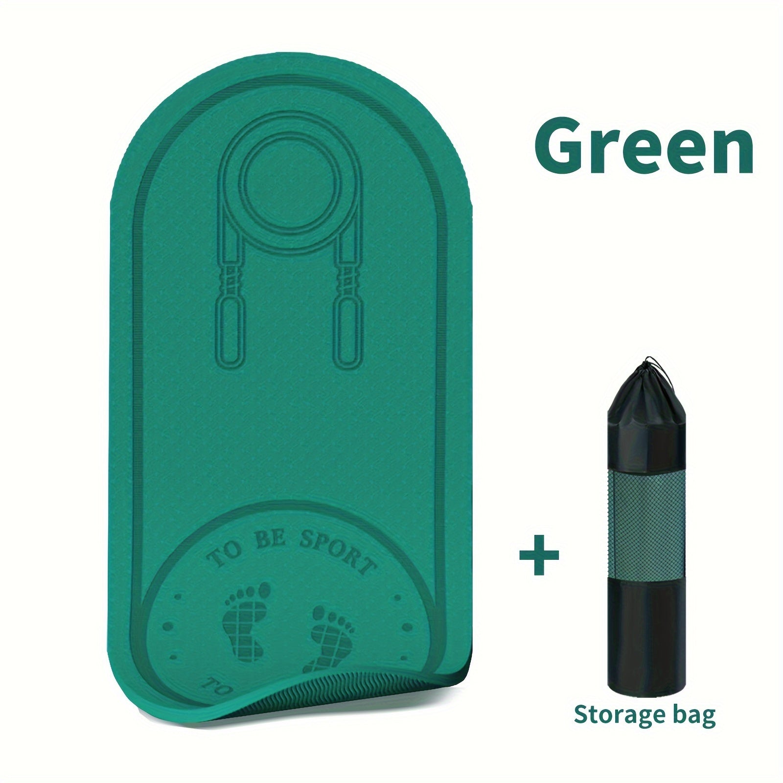 Double-sided Anti-slip Jump Rope Mat: Soft Shock Absorption and Sound Insulation for Home Gym, Fitness, Yoga, and Weight Loss