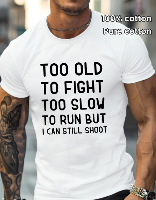 Load image into Gallery viewer, Cool shooting enthusiast statement  pure cotton men&#39;s T-shirt comfort fit, 1 pc, 100% cotton T-shirt
