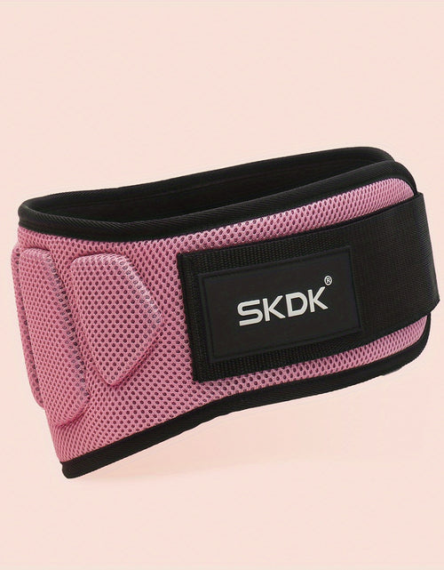 Load image into Gallery viewer, Weight Lifting Belt with Auto-Locking System &amp; Lumbar Support - Heavy-Duty Pink/Black Gym Belt for Squats, Deadlifts, Powerlifting, Weightlifting - Adjustable Weighted Workout Belt for Men &amp; Women (No Bulk)
