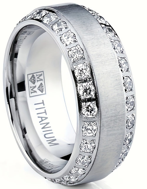 Load image into Gallery viewer, Elegant Zinc Alloy Ring for Men 925 Silver Plated Wedding &amp; Engagement Ring Daily Wear Fashion Jewelry, Great Price
