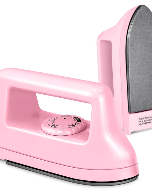 Load image into Gallery viewer, [Portable Mini Iron Heat Press] Mini 1pc Craft Iron Heat Press - 400W Portable Iron with Charging Base - Ideal for DIY T-Shirts, Shoes, Bags &amp; Vinyl Projects

