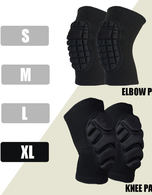 Load image into Gallery viewer, 2pcs/4pcs Universal Men&#39;s and Women&#39;s Knee and Elbow Equipment Set - Adjustable cushioning pads, made of moisture-wicking fabric | Suitable for all-day comfortable experiences during training, yoga, hiking, sports and heavy p
