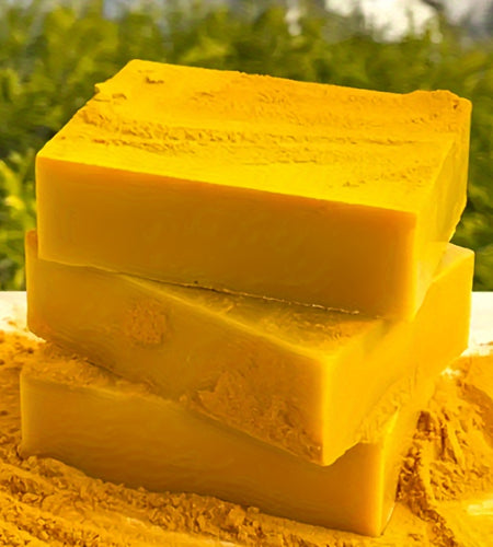 3pcs Turmeric & Kojic Acid Soap Bars - Brightening, Deep Cleansing for Face & Body, Gentle on All Skin Types, Paraben-Free,