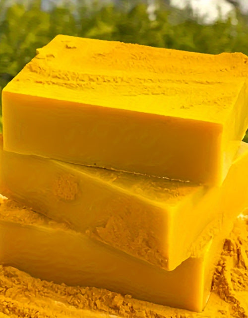 Load image into Gallery viewer, 3pcs Turmeric &amp; Kojic Acid Soap Bars - Brightening, Deep Cleansing for Face &amp; Body, Gentle on All Skin Types, Paraben-Free,
