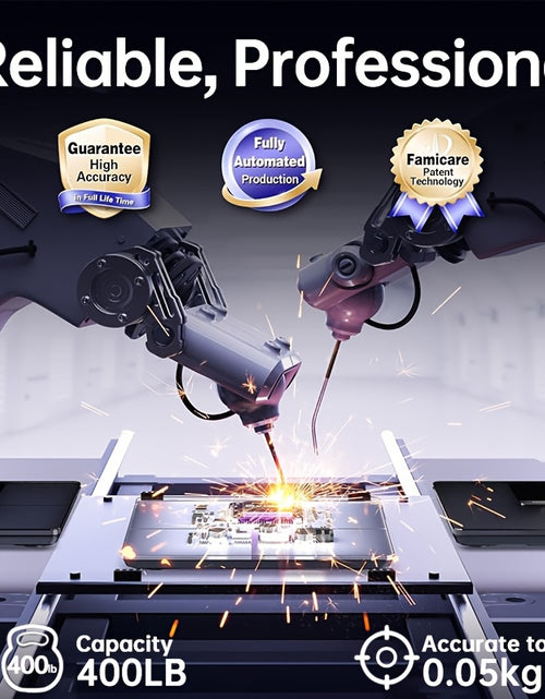 Load image into Gallery viewer, High-Strength 400LB Digital Bathroom Scale Enlarged Surface HD LCD Display Smart Body Weighing Machine with Automatic Recognition And Temperature Display Multi-Function in LB/KG
