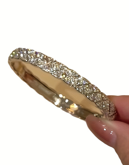 Load image into Gallery viewer, Ladies Intricate Wave Design Moissanite All-inset Moissanite Bracelet, The Perfect Gift
