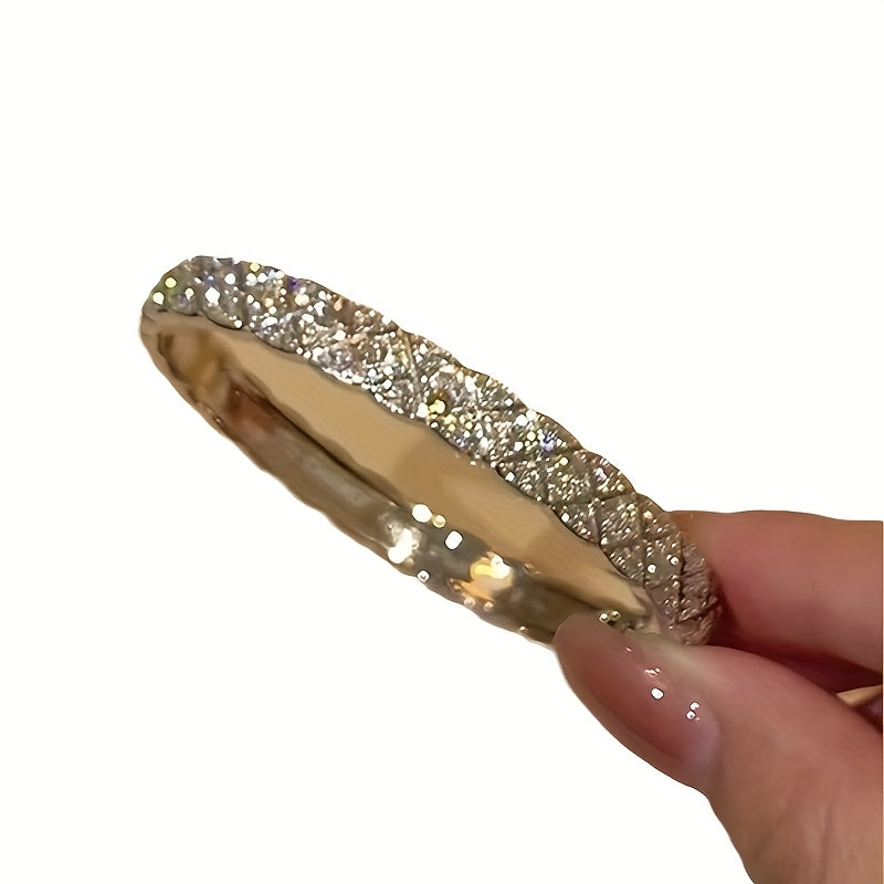 Ladies Intricate Wave Design Moissanite All-inset Moissanite Bracelet, The Perfect Gift