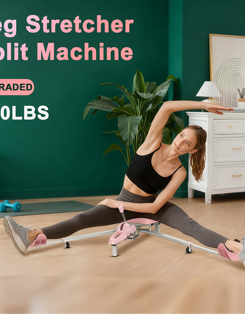 Load image into Gallery viewer, Leg Split Machine, Heavy-Duty 440LBS Capacity Adjustable Home Gym Equipment, Sturdy Construction Non-Slip Base Plate, for Women&#39;s Yoga Dance Ballet Martial Arts Squats Core Workouts, Full-Body &amp; Leg Strength Training
