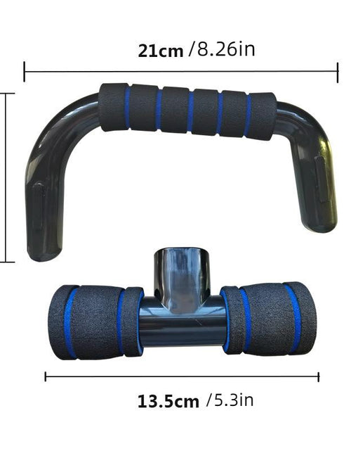 Load image into Gallery viewer, 1 Pair Ergonomic Push-Up Bars for Men - Non-Slip, Portable Strength Training Stands with Textured Grip, 300 lbs Capacity, Ideal for Home &amp; Gym Workouts, Easy Assembly, Gym Accessories
