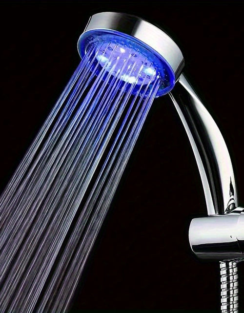 Load image into Gallery viewer, 1pc Colorful Temperature Control LED Light Shower Head, Bathroom Accessories
