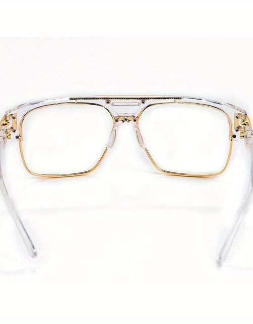 Load image into Gallery viewer, Fashion Men Glasses:  Vintage Hip Hop Style with Clear Lenses for Modern Comfort Everyday Wear
