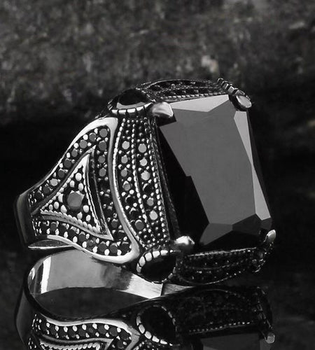 Vintage Men's Luxury Jewelry Ring - Wedding Band Engagement Party Casual Accessories