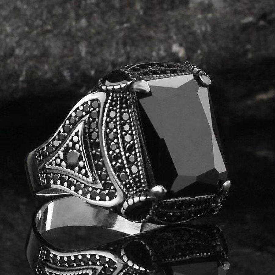 Vintage Men's Luxury Jewelry Ring - Wedding Band Engagement Party Casual Accessories