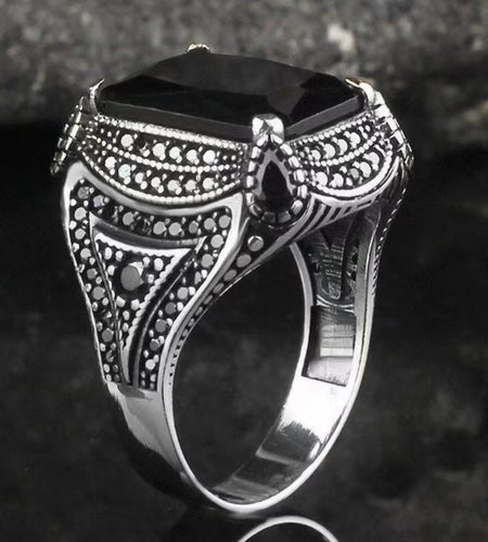 Vintage Men's Luxury Jewelry Ring - Wedding Band Engagement Party Casual Accessories