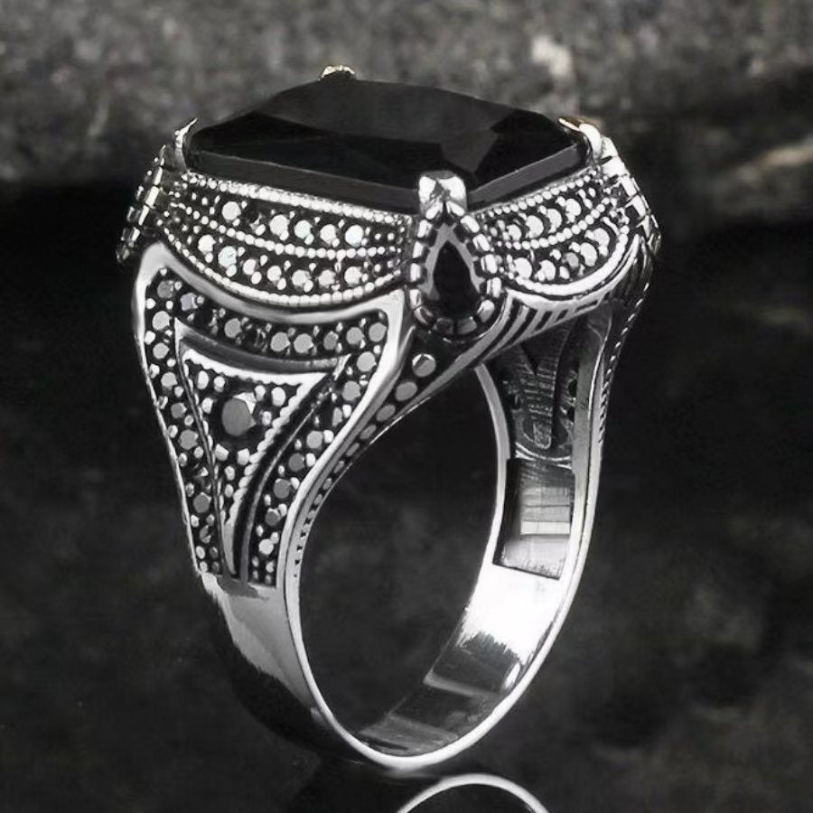 Vintage Men's Luxury Jewelry Ring - Wedding Band Engagement Party Casual Accessories