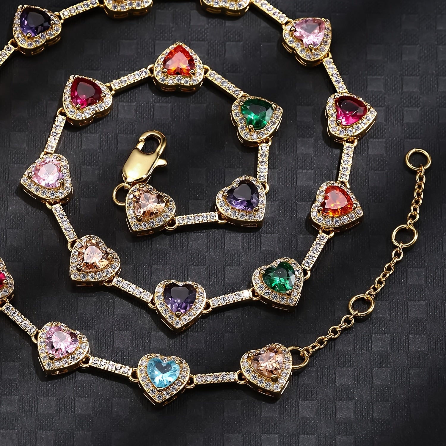 Unique Heart Shaped Stylish 10MM Love Necklace Multi Colors