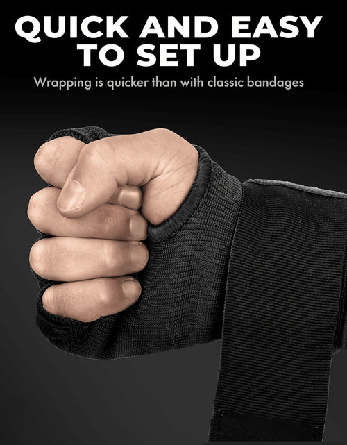 Load image into Gallery viewer, Martial Arts Training Gloves, Heavy-Duty Hook &amp; Loop Closure No-Pad Combat Gloves, Reinforced Fist for Karate Taekwondo Boxing Sanda, Multi-Color Options Black/Red/Blue, Fitness Fighting Gloves
