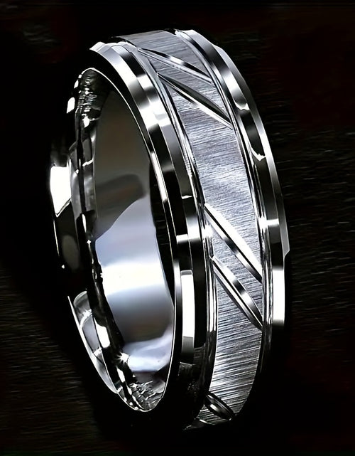 Load image into Gallery viewer, Durable Brushed Titanium Steel 1 6/8MM Couple Ring - Scratch Resistant, Fashionable - Perfect For Proposal, Engagement, Wedding, Anniversary Gift
