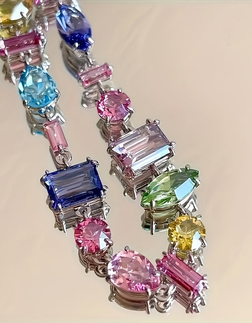 Load image into Gallery viewer, [Cute Synthetic Zirconia Bracelet] Lightweight Copper Base Synthetic Zirconia Elegant Bracelet for Women | Multi-Color
