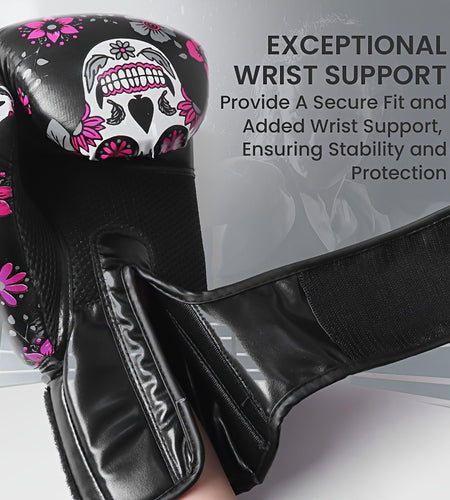 Premium Protective Boxing Gloves For Women 1Pair for Punching Sparring Kickboxing MMA Training, Stylish Comfort Heavy Bag Glove Sizes 10 12 14oz for Women