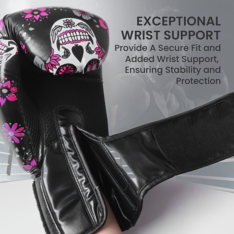 Premium Protective Boxing Gloves For Women 1Pair for Punching Sparring Kickboxing MMA Training, Stylish Comfort Heavy Bag Glove Sizes 10 12 14oz for Women