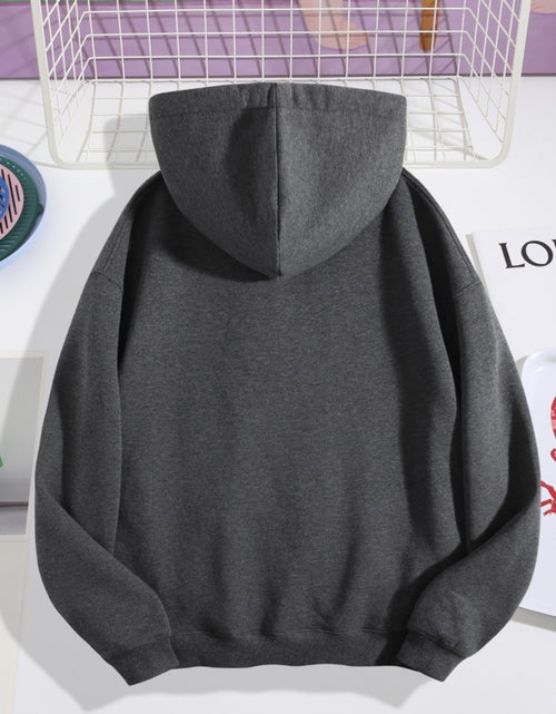 Load image into Gallery viewer, Don&#39;t Let My Pretty Face Fool You, I Am A Beast Printed Women&#39;s Plain Long Sleeve Drawstring Hooded Loose Casual Sweatshirt
