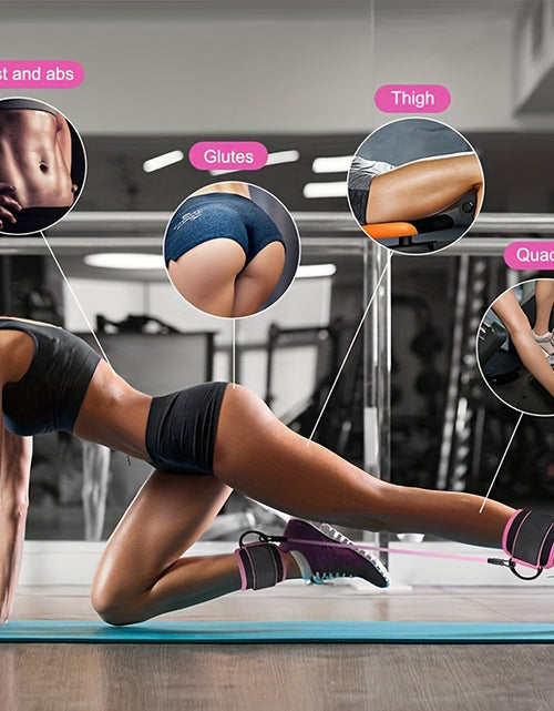 Load image into Gallery viewer, 5pcs Ankle Resistance Bands, Ankle Bands For Working Out With Cuffs, Resistance Bands For Leg &amp; Butt Training, Ankle Straps With Exercise Bands
