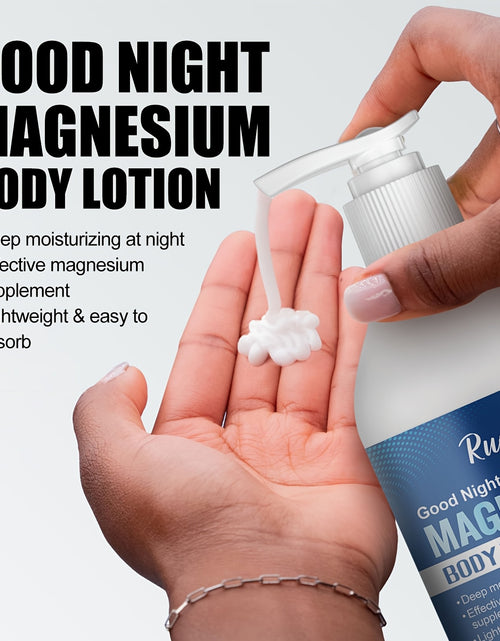 Load image into Gallery viewer, [Ruoall Good Night Magnesium Lotion] Ruoall 300ml Good Night Magnesium Body Lotion - Lavender Scented, Deep Hydration, Non-Drying, Light Texture, Moisturizing Oil with Shea Butter, Glycerin, Vitamin C - Alcohol-Free, for All
