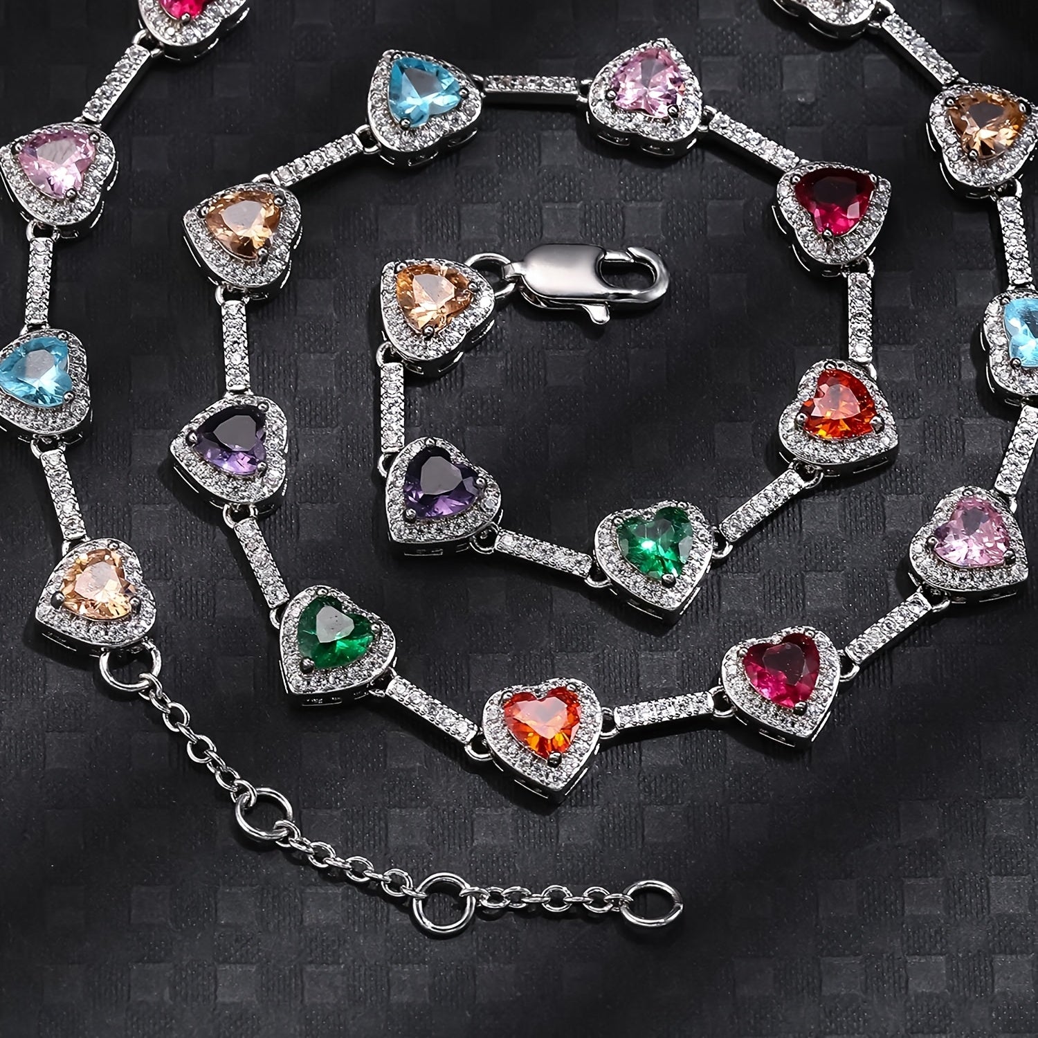 Unique Heart Shaped Stylish 10MM Love Necklace Multi Colors