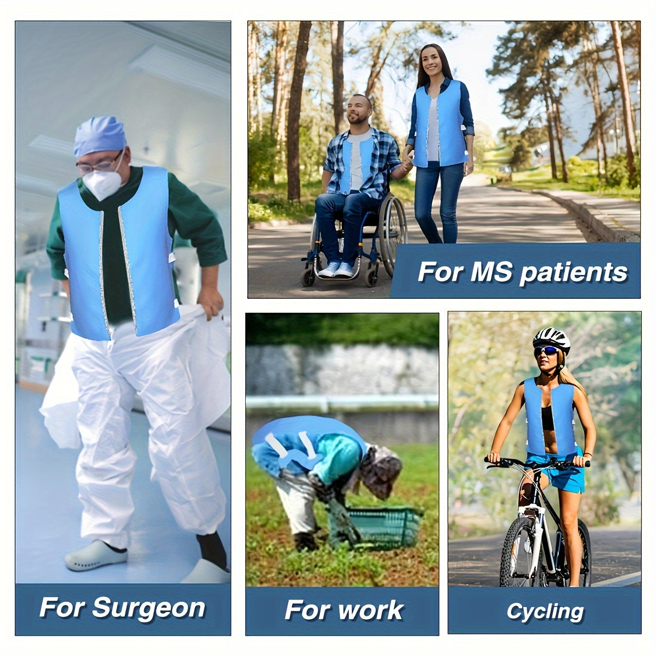 Evaporative Cooling Vest for Men and Women - Stay Ice Cold in Hot Weather with This Body Cooling System
