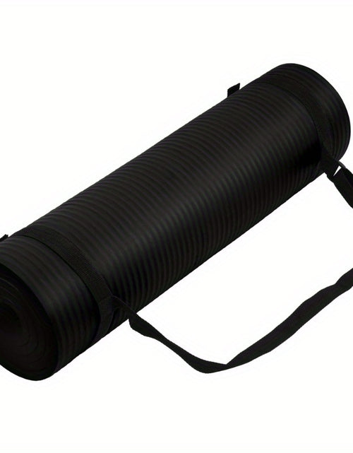 Load image into Gallery viewer, High-quality NBR rubber yoga mat, extra thick and wide, non-slip and durable, ideal for fitness and dance training, comes with a carrying strap, size 183*61*0.8cm/6.0*2.0*0.02 feet, perfect gift for birthdays, Easter, Mother&#39;
