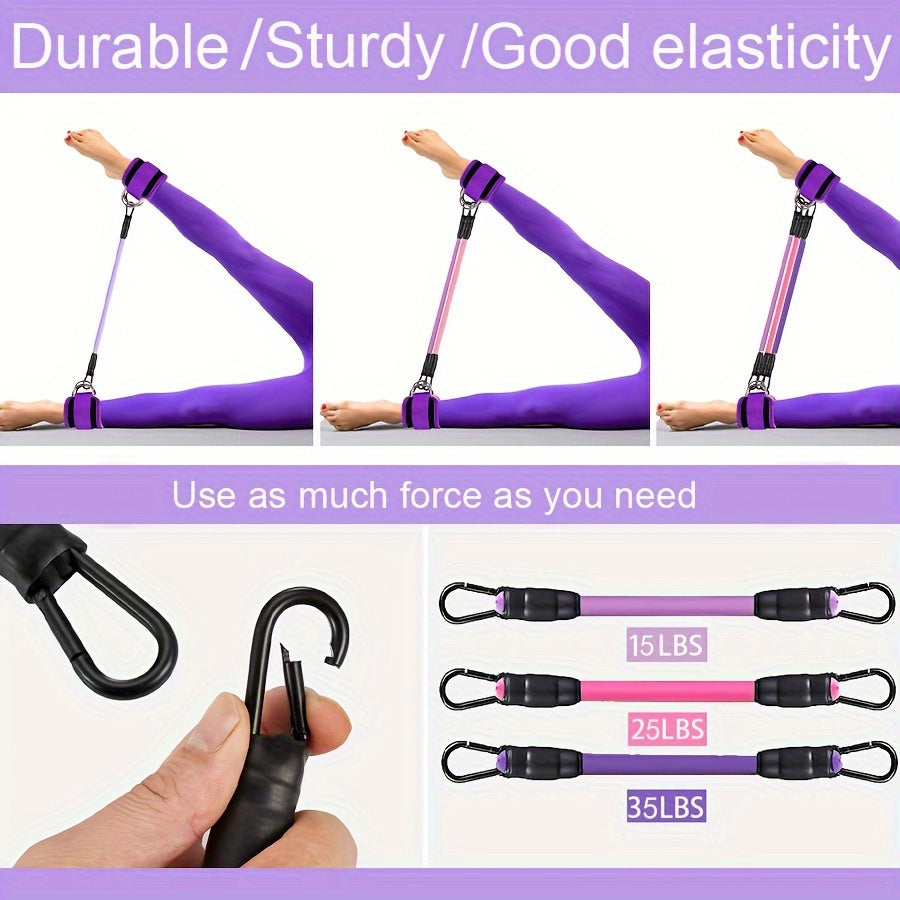 5pcs Ankle Resistance Bands, Ankle Bands For Working Out With Cuffs, Resistance Bands For Leg & Butt Training, Ankle Straps With Exercise Bands
