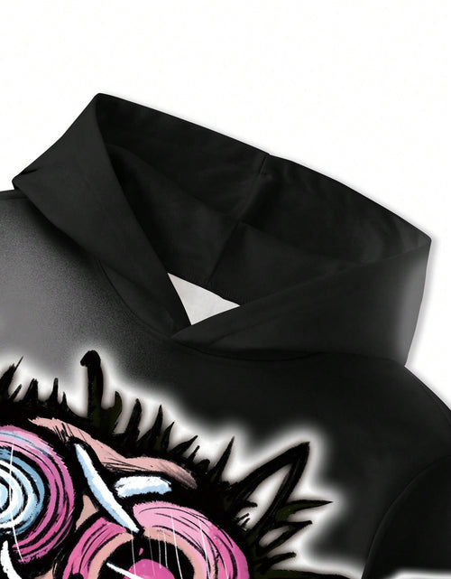 Load image into Gallery viewer, Men&#39;s Graffiti Hoodie - Stretchy Fabric, Comfortable Fit, Unisex Apparel, All-Season Pullover Sweatshirt with Hood
