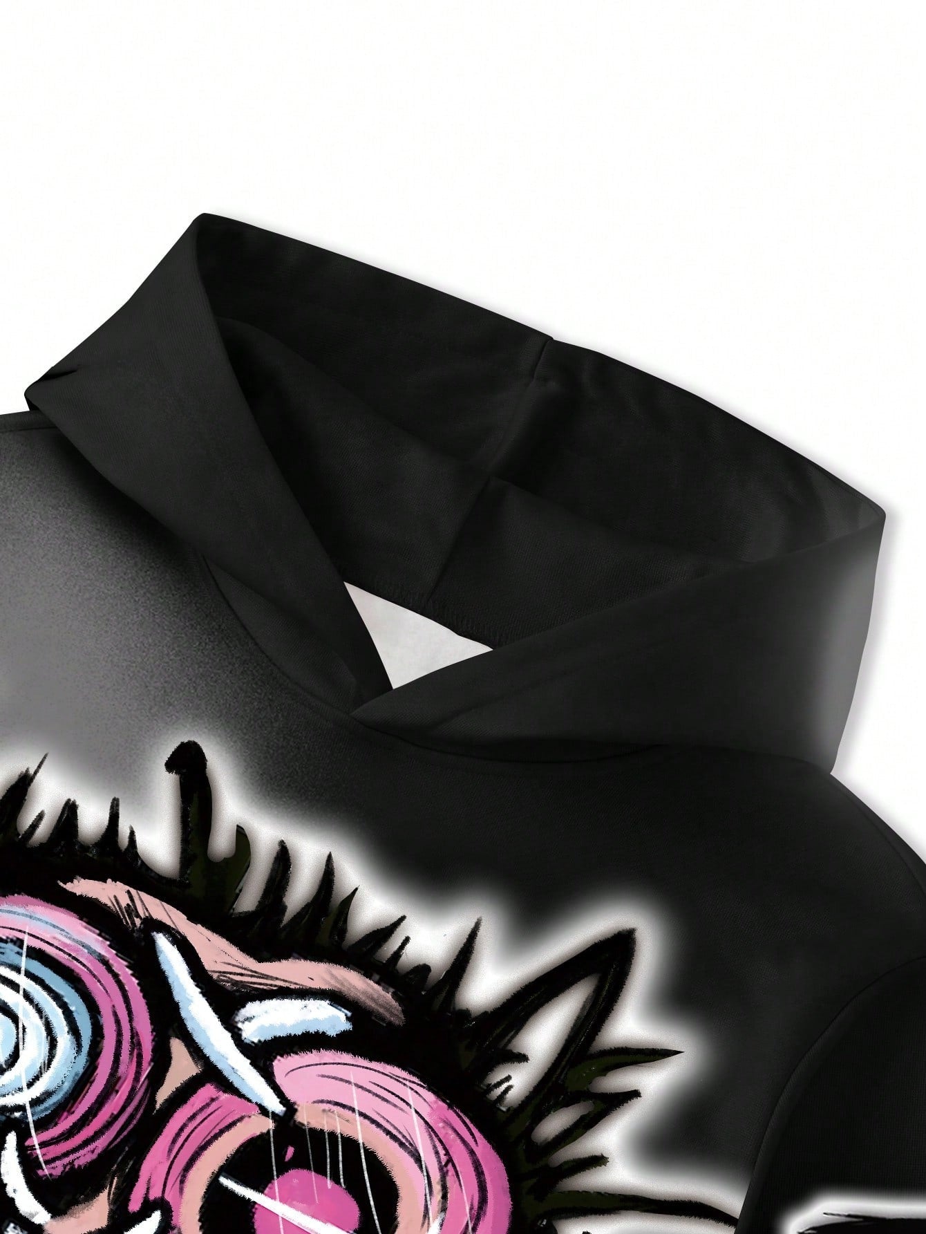 Men's Graffiti Hoodie - Stretchy Fabric, Comfortable Fit, Unisex Apparel, All-Season Pullover Sweatshirt with Hood