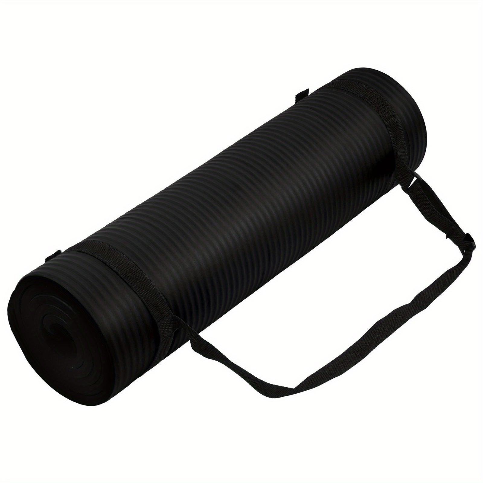 High-quality NBR rubber yoga mat, extra thick and wide, non-slip and durable, ideal for fitness and dance training, comes with a carrying strap, size 183*61*0.8cm/6.0*2.0*0.02 feet, perfect gift for birthdays, Easter, Mother'