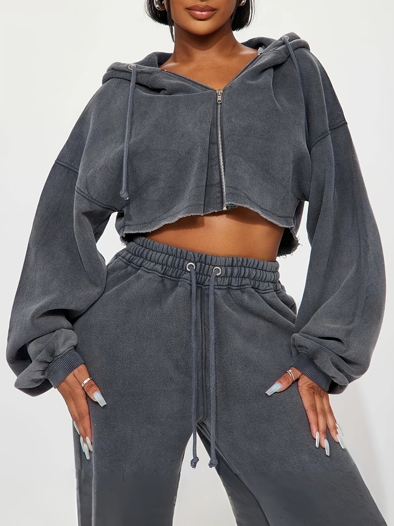 Casual Lounge 2pcs Set, Casual Warm Lounge Sets for Women , Hoodies Sweatshirt And Sweatpants Set