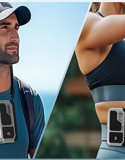 Load image into Gallery viewer, [4-in-1 Portable Fan] 4-in-1 Portable Neck Fan Rechargeable 3 Speeds Personal Fan | Wearable Clip-on Fan With USB Charging Waist Belt Solid | Great For Outdoor Work, Hands-Free Waist Clip For Work Outdoor Travel, Great Birthd
